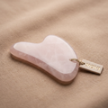 NOVI Rose Gua Sha — Rose Quartz Facial Sculpting Stone